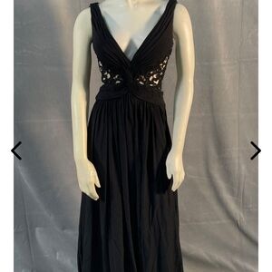 Sherri Hill Black Lace Evening Dress